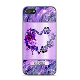 Personalized Heart Dog For Dogs Lover Sparkling Phone Case Printed NQDT2508