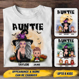 Personalized Aunt Kid Halloween Tshirt Printed 22AUG-HY26