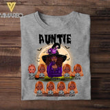 Personalized Aunt Kid Halloween Tshirt Printed 22AUG-HY26