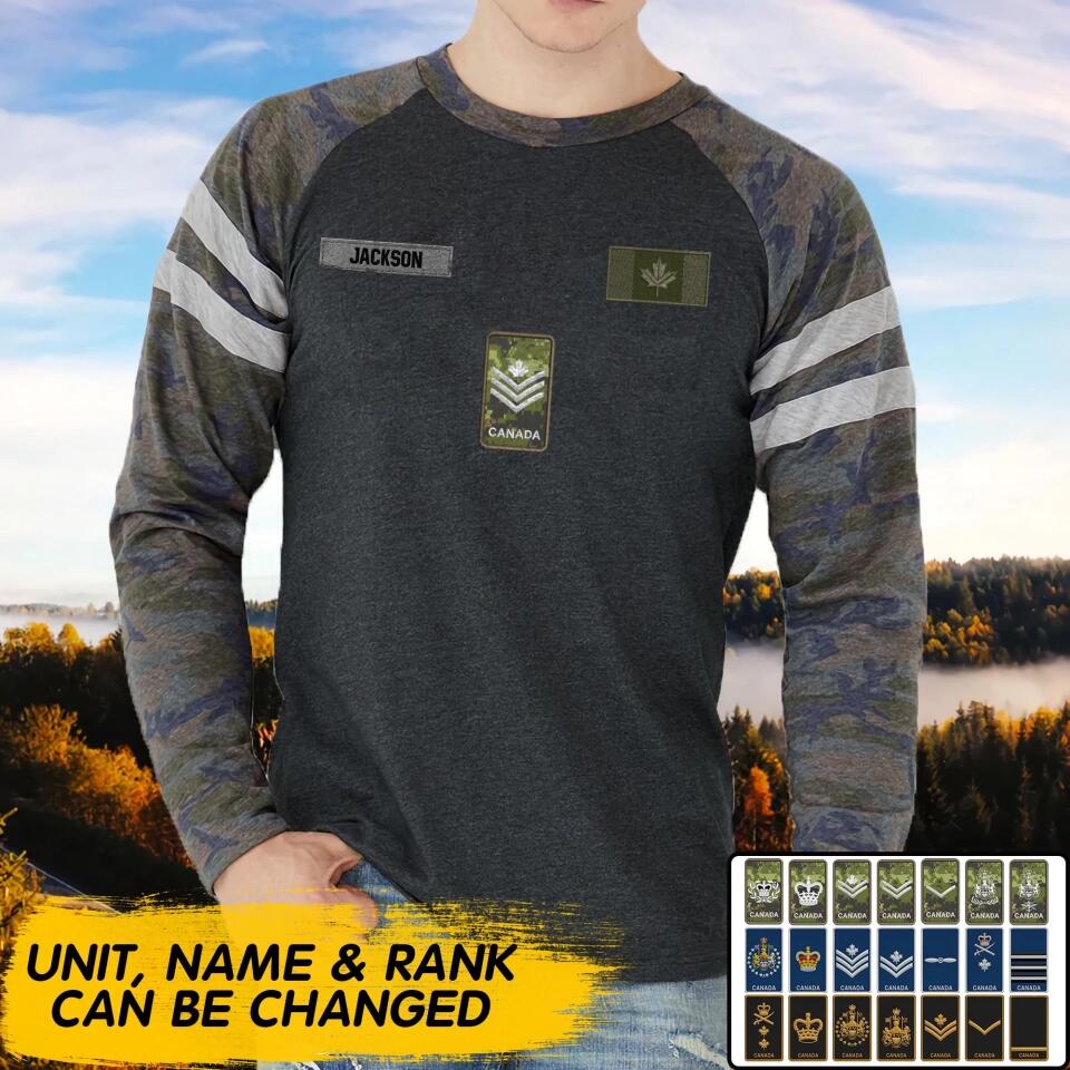 PERSONALIZED Camo Canada SWEATSHIRT PRINTED QTDT278