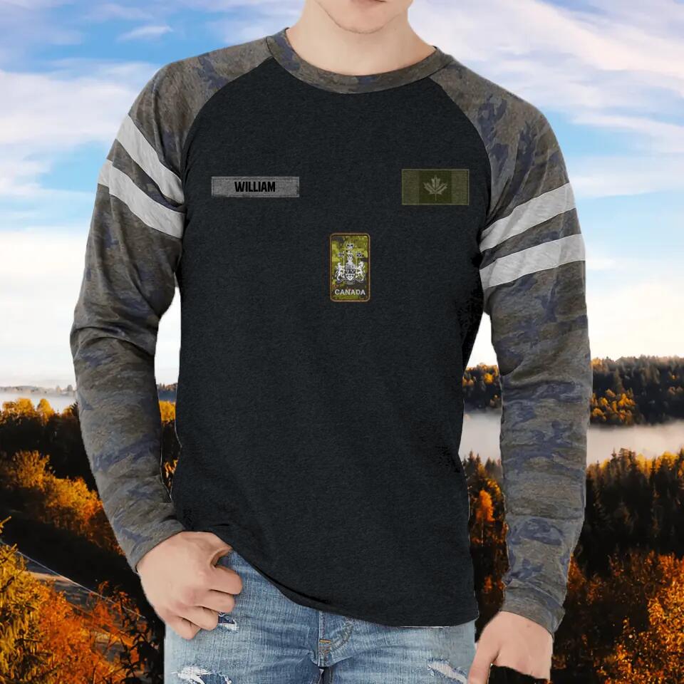 PERSONALIZED Camo Canada SWEATSHIRT PRINTED QTDT278