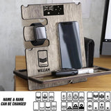 Personalized Australian Veteran/ Solider Rank Docking Station, Charging Station, Desk Organizer, Phone Stand 3D Printed QTVQ2908