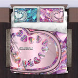 Personalized Heart Kid Bedding Set Printed NQVQ2908