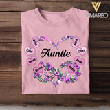 Personalized Aunt Kid Sparkling Color Tshirt Printed 22AUG-MA29