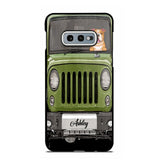 Personalized Jeep Dog Phone Case Printed 22AUG-DT29