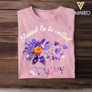 Personalized Blessed To Be Call Color Tshirt Printed QTVQ3008