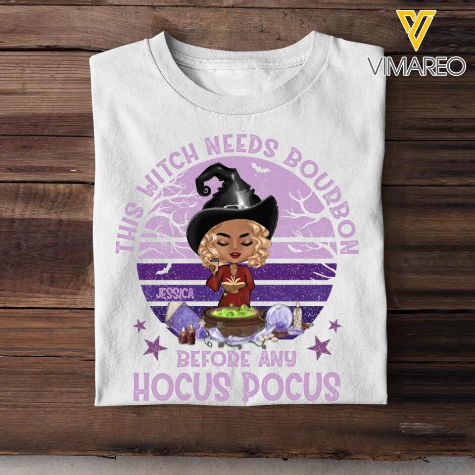 Personalized Coffee Girl Halloween Tshirt Printed QTDT3108