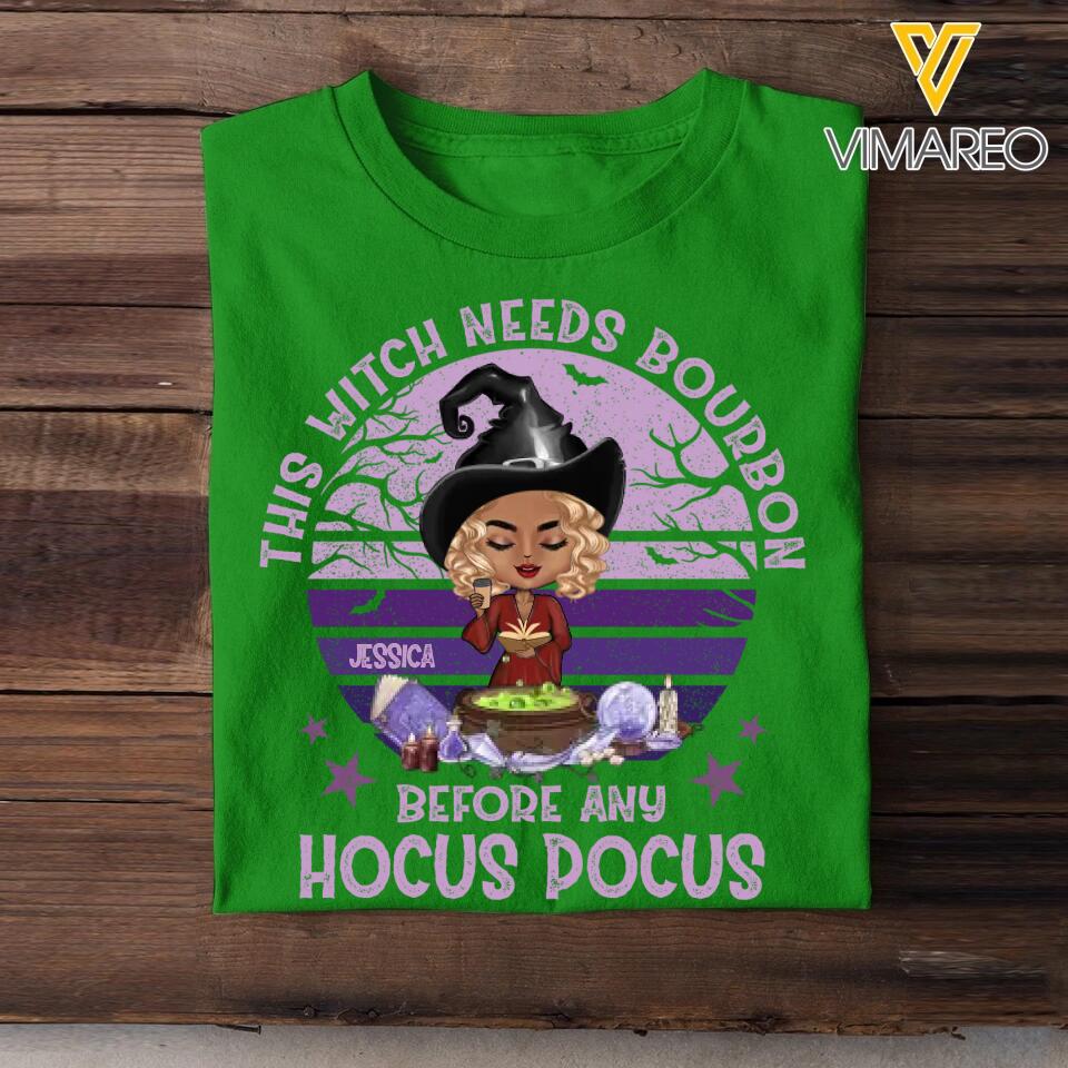 Personalized Coffee Girl Halloween Tshirt Printed QTDT3108