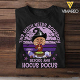Personalized Bourbon Girl Halloween Tshirt Printed QTDT3108