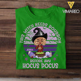 Personalized Bourbon Girl Halloween Tshirt Printed QTDT3108