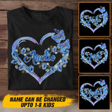 Personalized Aunt Kid Flower Butterfly Tshirt Printed 22SEP-HY06