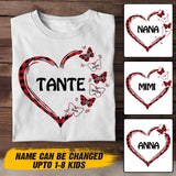 Personalized French Tante Kid Heart Tshirt Printed 22SEP-HY06