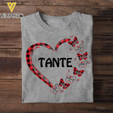 Personalized French Tante Kid Heart Tshirt Printed 22SEP-HY06