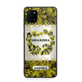 Personalized Grandma Kid Sparkling Heart Phone Case Printed 22SEP-DT07