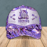Personalized Trucker Wife Colorful Sparkling 3D Cap Printed 22SEP-HQ07