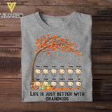 Personalized Life Is Jusst Better With Grandkis Kid Name Tshirt Printed QTVQ0909