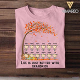 Personalized Life Is Jusst Better With Grandkis Kid Name Tshirt Printed QTVQ0909