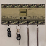Personalized French Veterans/Soldier Key Holder Printed 22SEP-HQ10