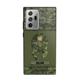 Personalized Canadian Veterans/Soldier Spartan Camo Phone Case Printed 22SEP-HY12
