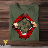 Personalized Swiss Soldier/Veterans Tshirt Printed 22SEP-DT13