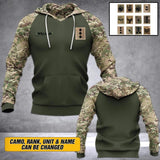 Personalized British Army Camo Hoodie 3D Printed 22SEP-HY13