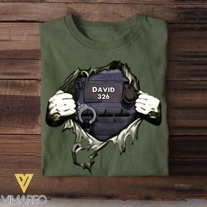 Personalized Police Man Tshirt Printed 22SEP-DT14