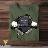 Personalized Police Man Tshirt Printed 22SEP-DT14
