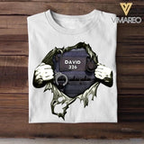 Personalized Police Man Tshirt Printed 22SEP-DT14