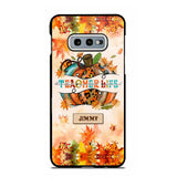 Personalized Teacher Life Halloween Fall Autum Phonecase 3D Printed QTMA1409