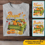 Personalized Aunt Little Pumpkins Kid Tshirt Printed 22SEP-DT15