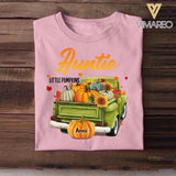 Personalized Aunt Little Pumpkins Kid Tshirt Printed 22SEP-DT15