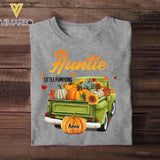 Personalized Aunt Little Pumpkins Kid Tshirt Printed 22SEP-DT15