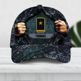 Personalized German Veteran/ Solider Camo Rank Peaked Cap 3D Printed QTDT2209