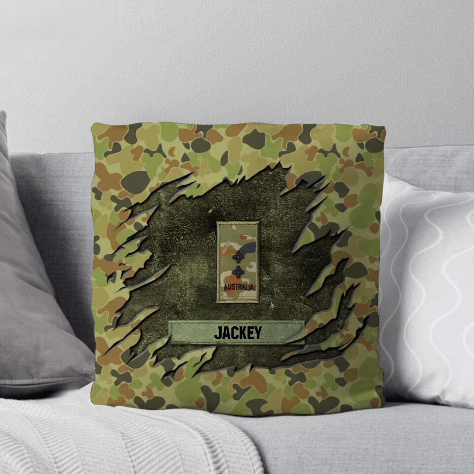 Personalized Australian Veterans/Soldier Pillow Printed 22SEP-DT26