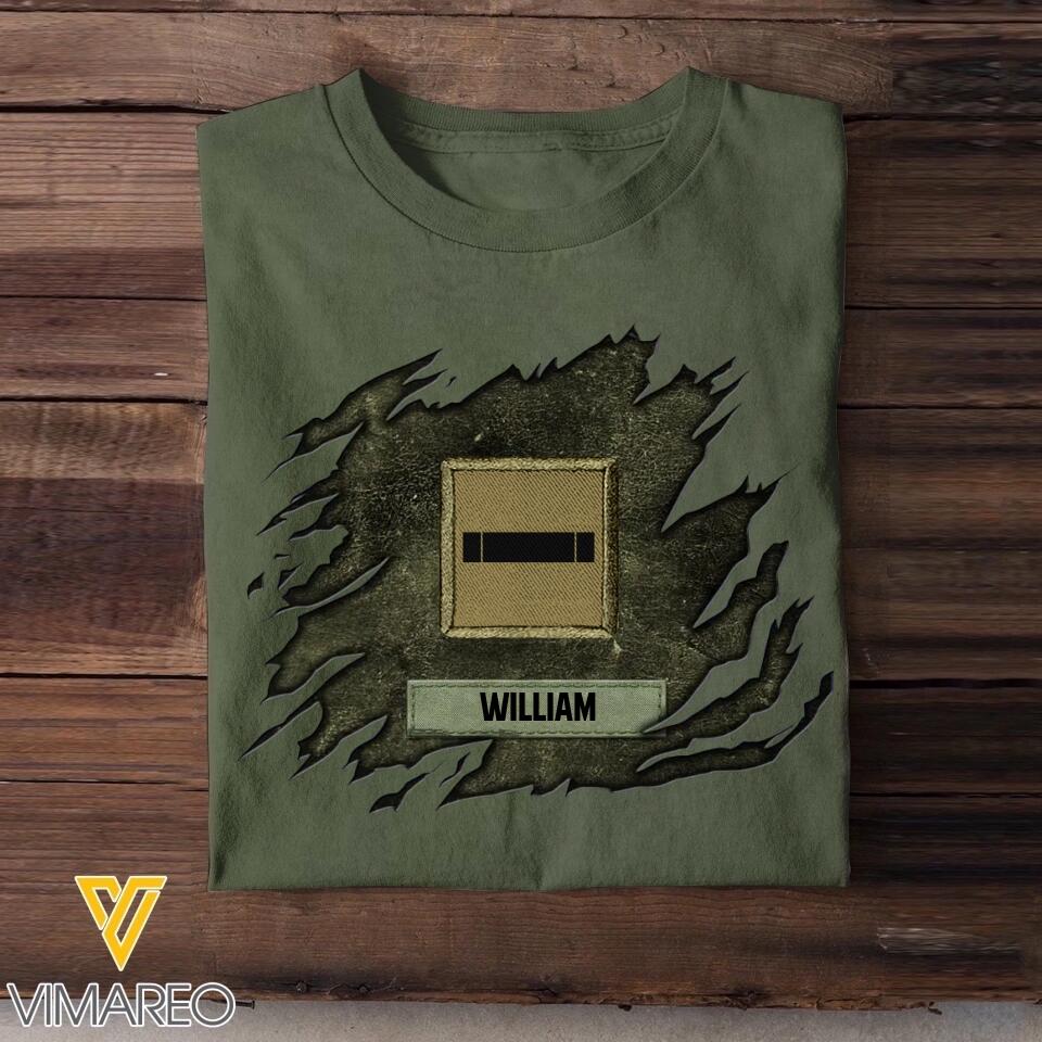Personalized French Veterans/Soldier Tshirt Printed 22SEP-DT26