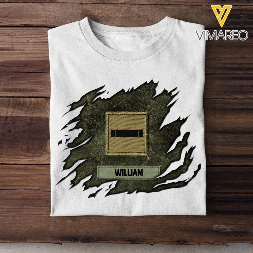 Personalized French Veterans/Soldier Tshirt Printed 22SEP-DT26