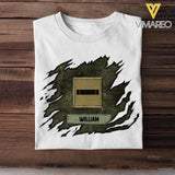 Personalized French Veterans/Soldier Tshirt Printed 22SEP-DT26