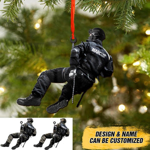 Personalized Police Christmas Wood Ornament Printed 22SEP-DT28