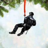 Personalized Police Christmas Wood Ornament Printed 22SEP-DT28