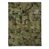 Personalized Australian Veterans/Soldier Uniform Quilt Blanket Printed 22OCT-DT05