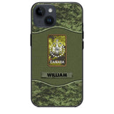 Personalized Canadian Veterans/Soldier Camo Phone Case Printed 22OCT-HY05