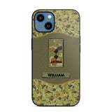 Personalized Australian Veterans/Soldier Camo Phone Case Printed 22OCT-HY05