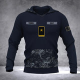 Personalized German Solider/ Veteran Camo With Name and Rank Hoodie 3D Printed QTDT0710