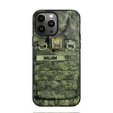 Personalized Canadian Veterans/Soldier Camo Phone Case Printed 22OCT-DT07