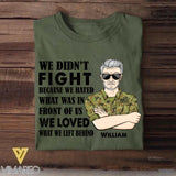 Personalized Australian Veteran/Soldier Tshirt Printed 22OCT-HY11