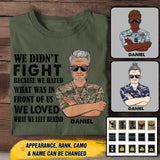 Personalized British Veteran/Soldier Tshirt Printed 22OCT-HY11