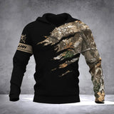 Personalized Deer Hunting Lovers Camo Hoodie 3D Printed QTDT1110