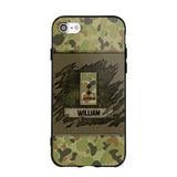 Personalized Australian Veterans/Soldier Phone Case Printed 22OCT-HY11