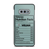 Personalized US Veteran Nutrition Facts Phonecase 3D Printed QTDT1210