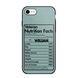 Personalized US Veteran Nutrition Facts Phonecase 3D Printed QTDT1210